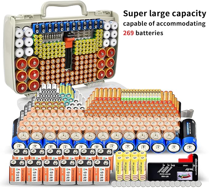Aptbyte Battery Organizer Storage Holder Box Case - Image 4