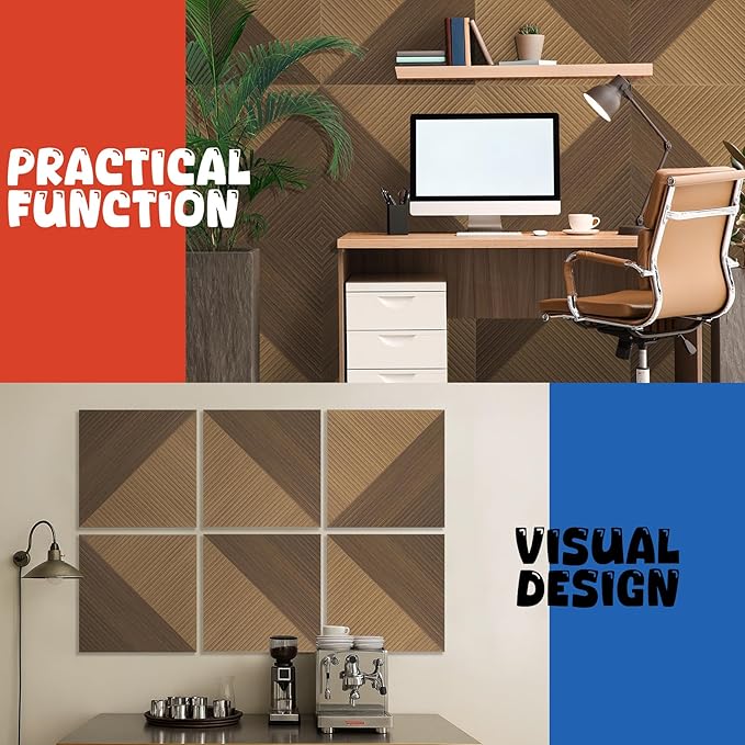 EVENRISING Acoustic Panels 6 Pack, Soundproof Wall Panels 23.6 x 23.6 Inches - Image 9