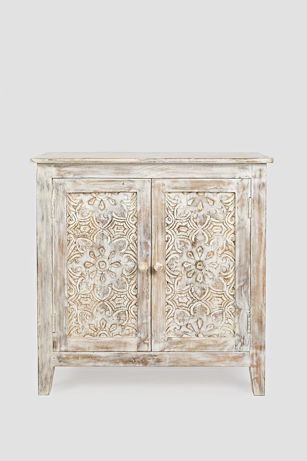 jofran global archive hand carved accent chest cabinet, main product view