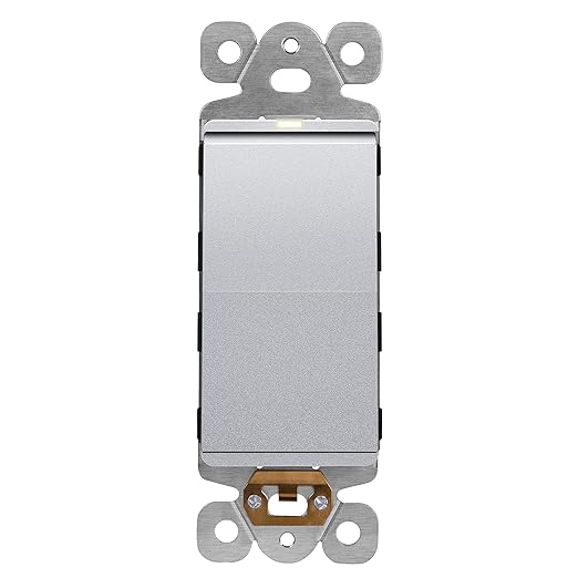 LIDER Minimalist Design Matte Finish Lighted Decorator Switch, Frameless Paddle by LIDER