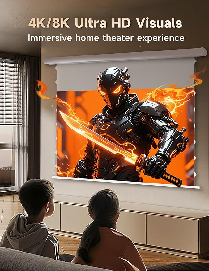 100" PureVision Motorized Projector Screen - Image 3