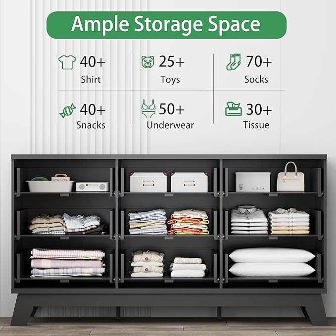 Xixini Fluted Dresser for Bedroom - Image 3