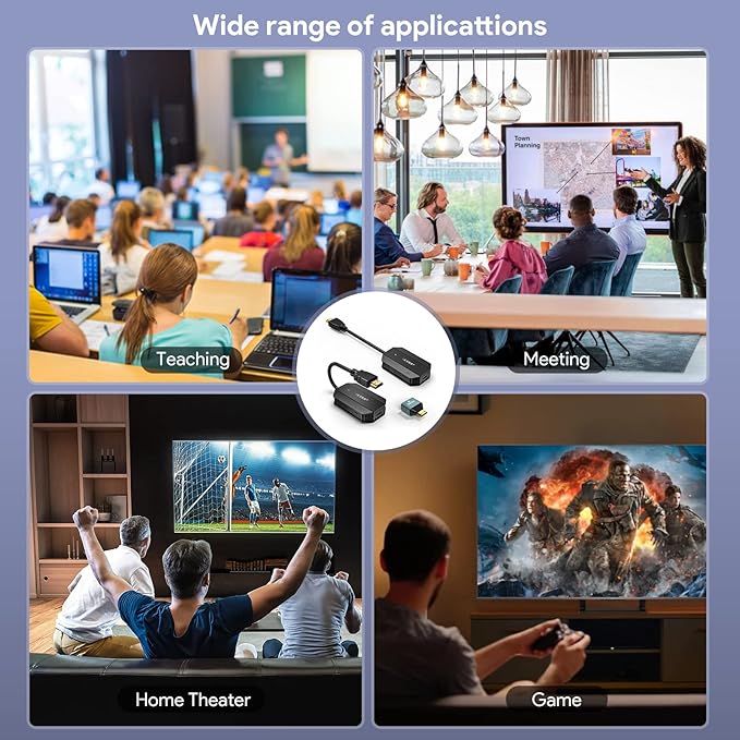 EDUP Wireless HDMI Transmitter and Receiver 4K Decode Input 1080P Output - Image 6