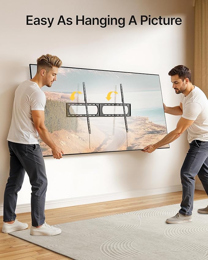 monTEK Heavy Duty XXL Fixed TV Wall Mount - Image 8