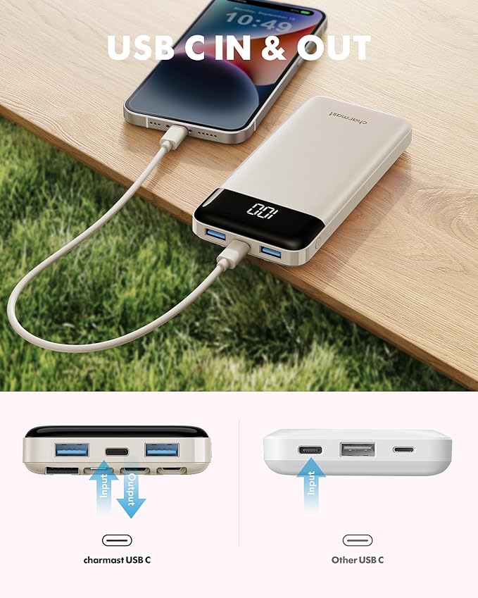 charmast Portable Charger with Built in Cables, Power Bank with Cords Wires - Image 8