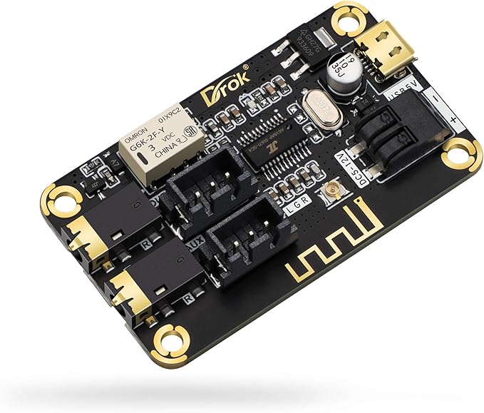 DROK Blue~Tooth Board, 12V Audio Receiver Blue~Tooth Module DC 5V-12V Portable by DROK