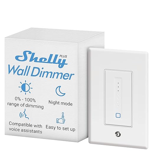Shelly Plus Wall Dimmer UL | WiFi Smart Wall Dimmer Switch | Home Automation | by Shelly