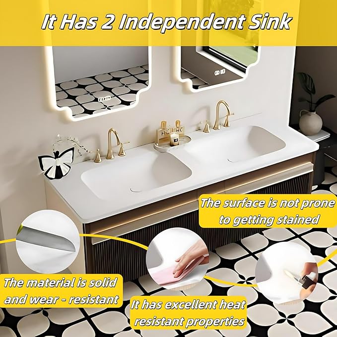 Bathroom Vanity with Double Sink - Image 5