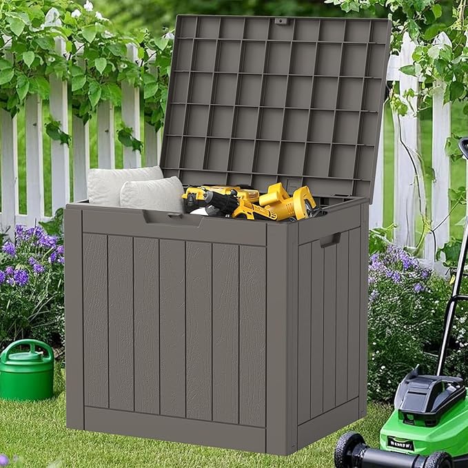 NUNU LAB 31 Gallon Outdoor Storage Box Waterproof, Outside Package Delivery by NUNULAB