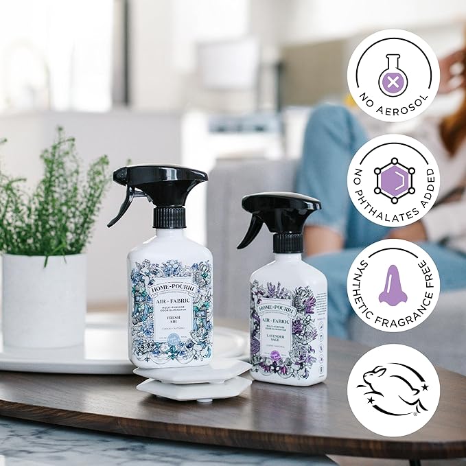 Home-Pourri Air + Fabric Multi-Purpose Odor Freshener Spray, 11 Fl Oz, Lavender - Image 8