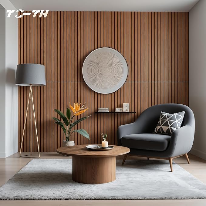 TO-TH Wood-Look Sound Panels, 4 Pack 47.2” x 23.6” Soundproof Wall Panels - Image 6