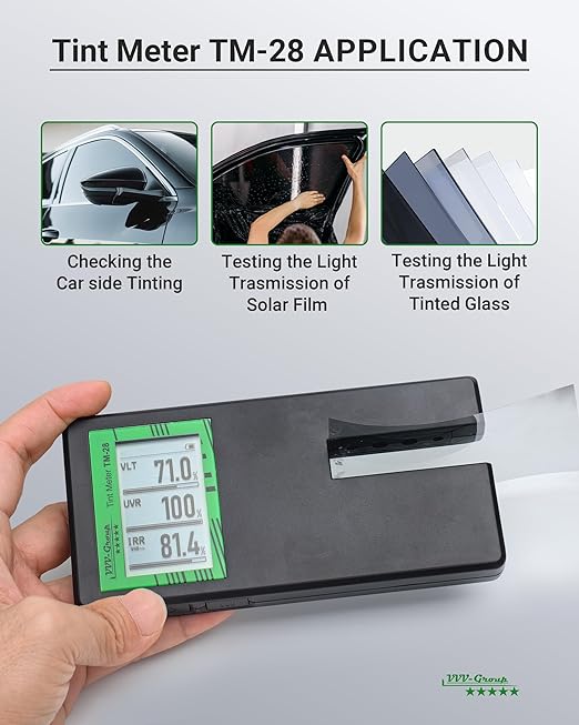 Digital Car Window Tint Meter TM-28 – Side Window Tint Tester - Image 6