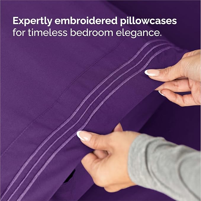 King Size 4 Piece Sheet Set - Image 6