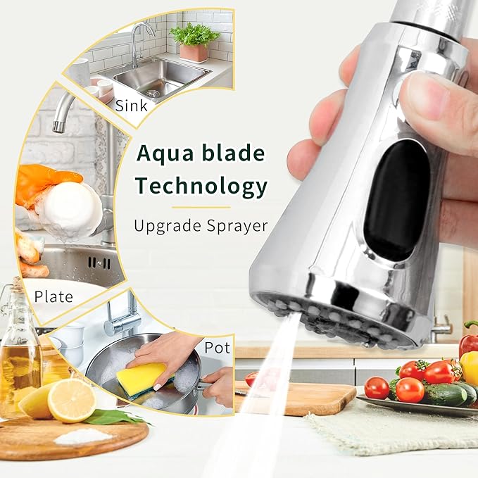 CECEFIN Kitchen Faucet Hose Attachment, Sink Sprayer Replacement Head - Image 5