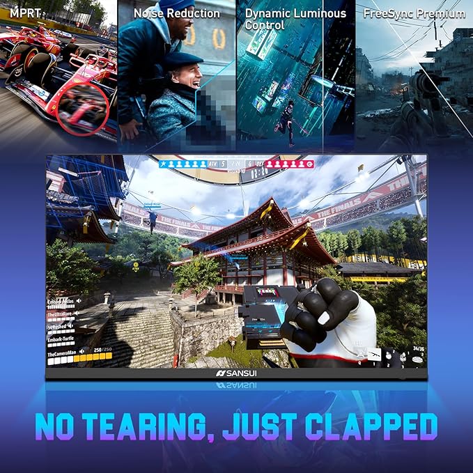 SANSUI Gaming Monitor, 24.5" 300hz 240hz FHD 1080P 1ms FPS PC Monitor Gaming - Image 3