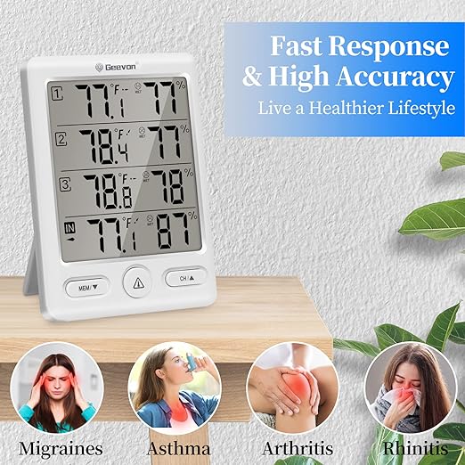 Geevon Indoor Outdoor Thermometer Wireless - Image 4