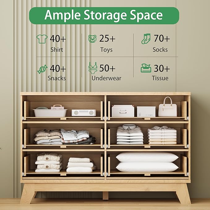 Fluted Dresser for Bedroom - Image 3