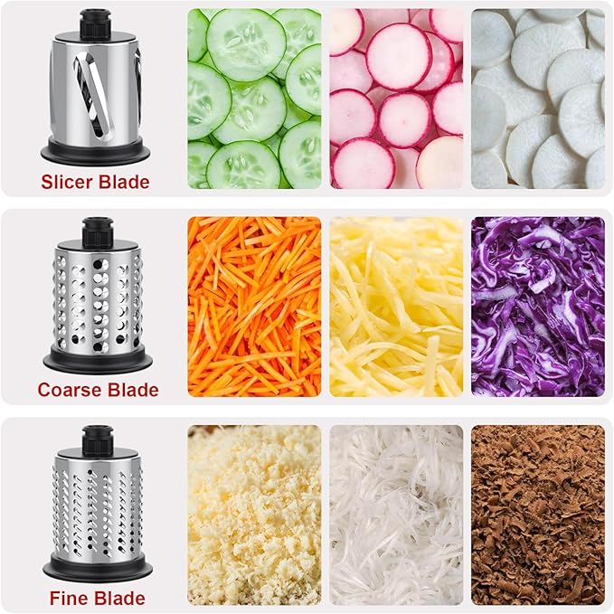 Slicer Shredder Attachments for KitchenAid Stand Mixers, Cheese Grater for - Image 2