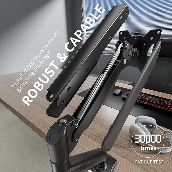Single Monitor Arm Desk Mount，Gas Spring Monitors Arm - Image 5