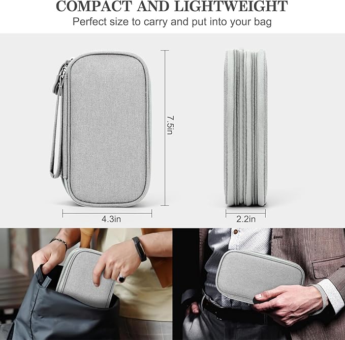 FYY Travel Cable Organizer Bag Pouch Electronic Accessories Carry Case Portable - Image 2