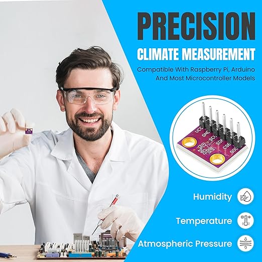 SHILLEHTEK PRE-SOLDERED BME280 3.3V High Precision Altimeter Atmospheric - Image 5