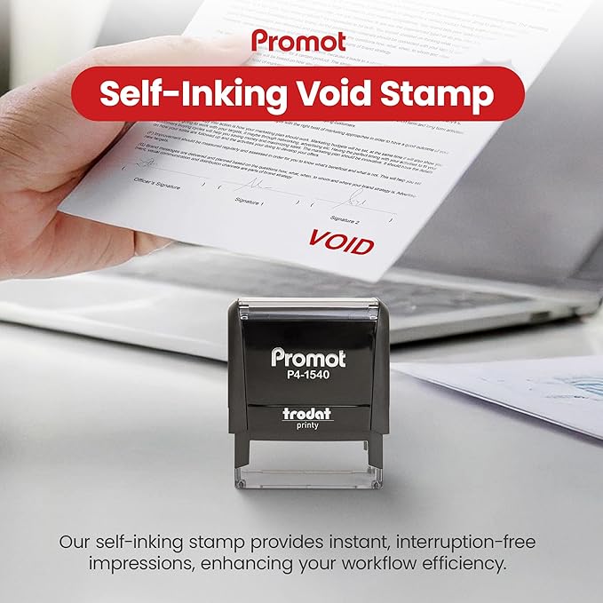 Promot Void Self Inking Rubber Stamp - Image 2
