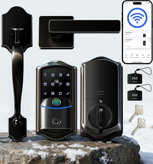 Veise VE027-H Built-in Wi-Fi Fingerprint Smart Deadbolt Lock by Veise