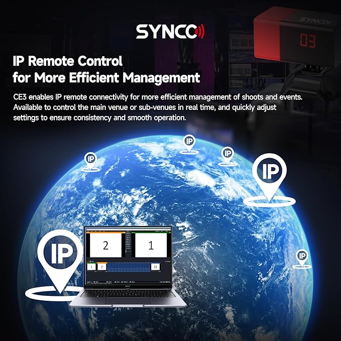 SYNCO Wireless Tally Light Camera Eye CE3 System - Image 5