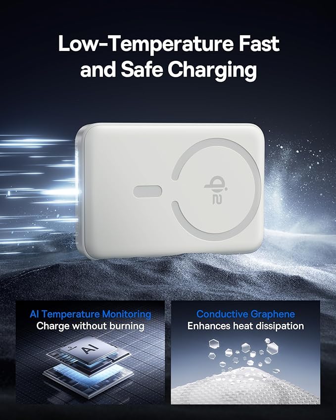Baseus for MagSafe Portable Charger, Qi2 Certified 15W Wireless Magnetic Power - Image 3