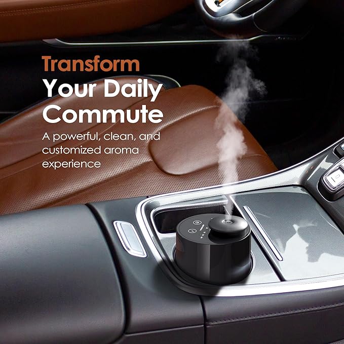 Airversa Waterless Diffuser for Essential Oil, Car Diffsuer, Battery Operated - Image 3