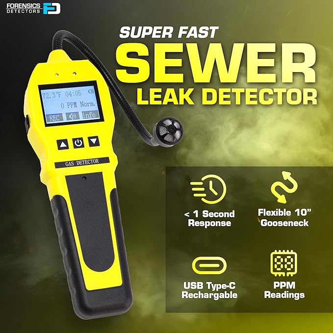 Sewer Smell Leak Detector by Forensics | 20-Year Sensor | Bathroom, Plumbing | - Image 4