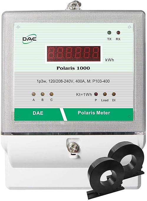 DAE P103-400-S KIT, UL Listed, CTEP kWh Smart Submeter 1P3W, 2 CTs by DAEControls