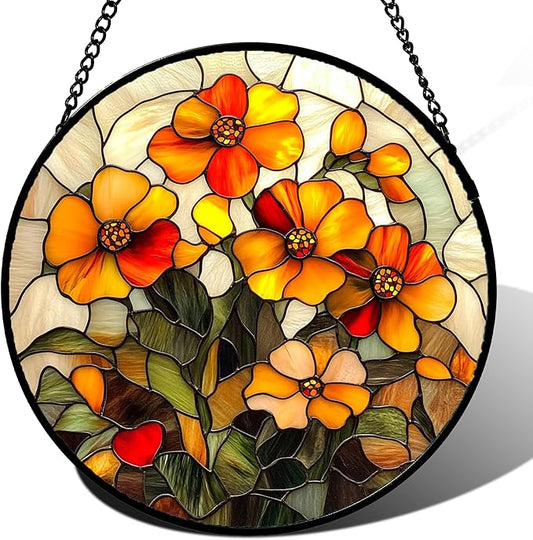 CRISGIF Stained Glass Window Hanging by Follow