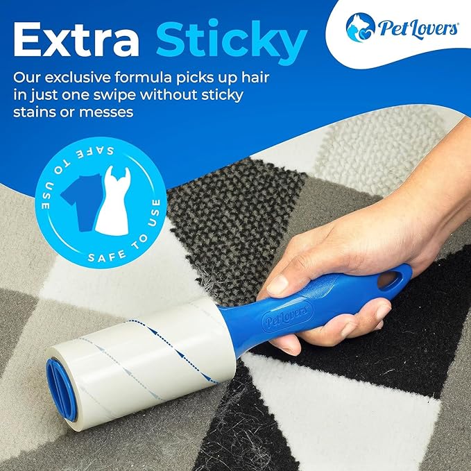 PetLovers Extra Sticky Lint Roller Mega Value Set 450 Sheets - Image 2