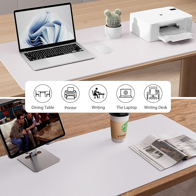 Aothia Large PU Leather Desk Pad Protector – Non-Slip Mouse Pad & Writing Mat - Image 5
