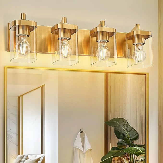 METWET Bathroom Light Fixtures, 4-Light Modern Wall Sconces - Image 8