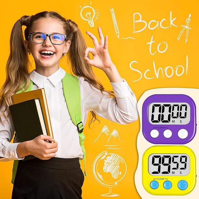 ZILLEEN Classroom Timer for Kids Teachers 2 Pack Digital Timers - Image 5
