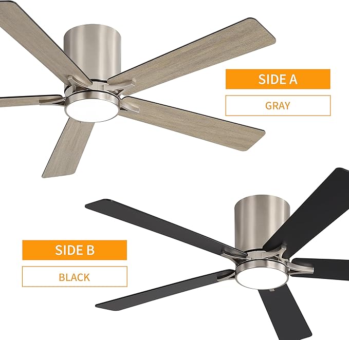 WINGBO 48" DC Flush Mount Ceiling Fan - Image 4