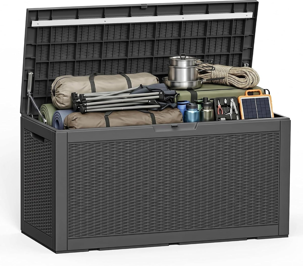 160 gallon outdoor storage box waterproof lockable deck, main product view