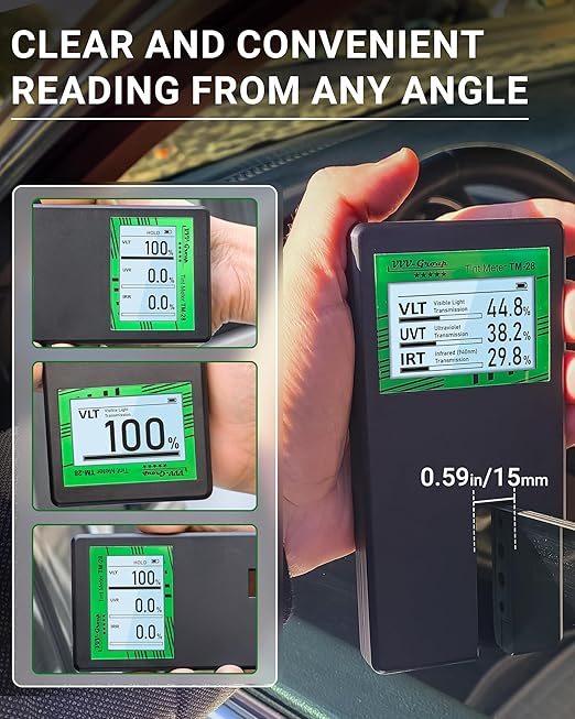 Digital Car Window Tint Meter TM-28 – Side Window Tint Tester - Image 5