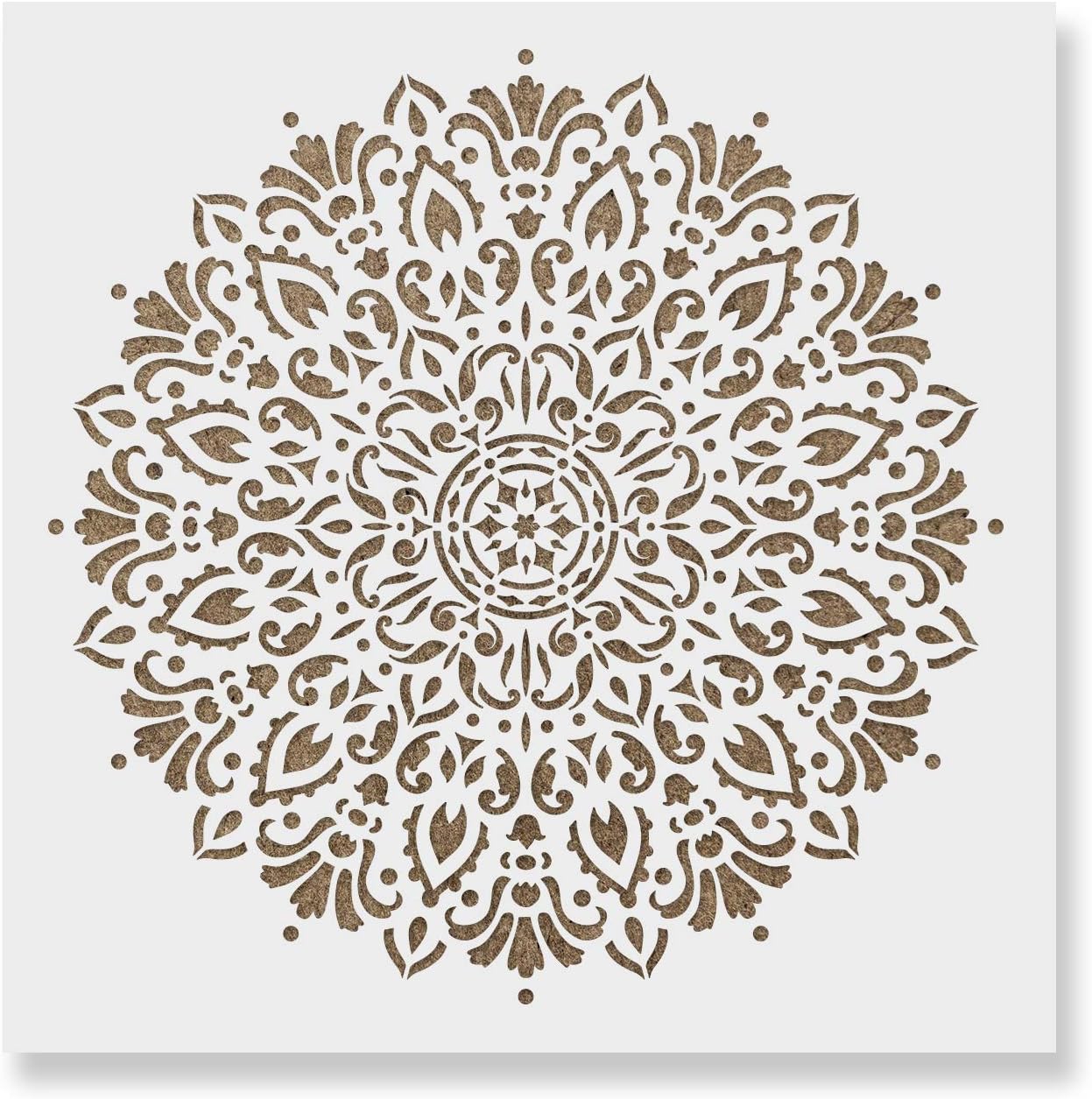 Harmony Mandala Floor Stencil - Furniture Stencils, Mandala Template