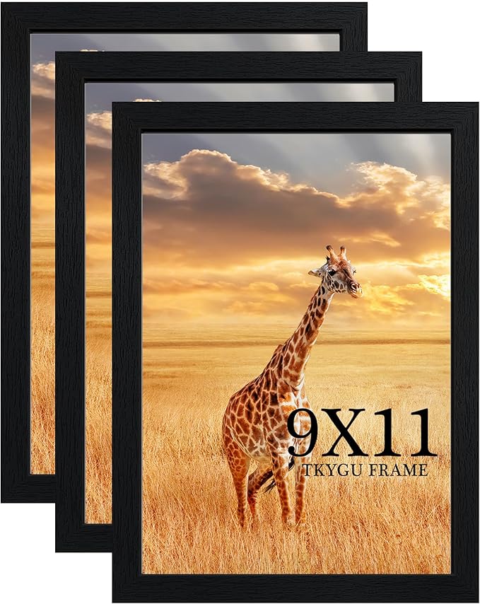 TKYGU 9 x 11 Picture Frame Set of 3, Poster Photo frame, Horizontal and by TKYGU