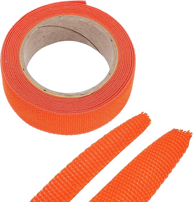 MECCANIXITY Braided Cable Sleeves Heat Shrinkable Fabric Sleeving, 5/8" 10ft by MECCANIXITY
