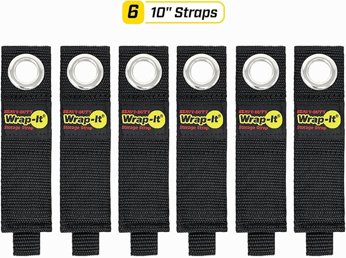 Heavy-Duty Wrap-It Storage Straps, 10-inch - Image 3