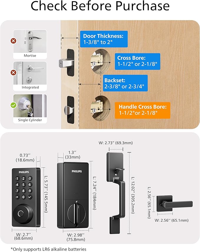 Philips Wi-Fi Smart Door Lock Deadbolt - Image 8