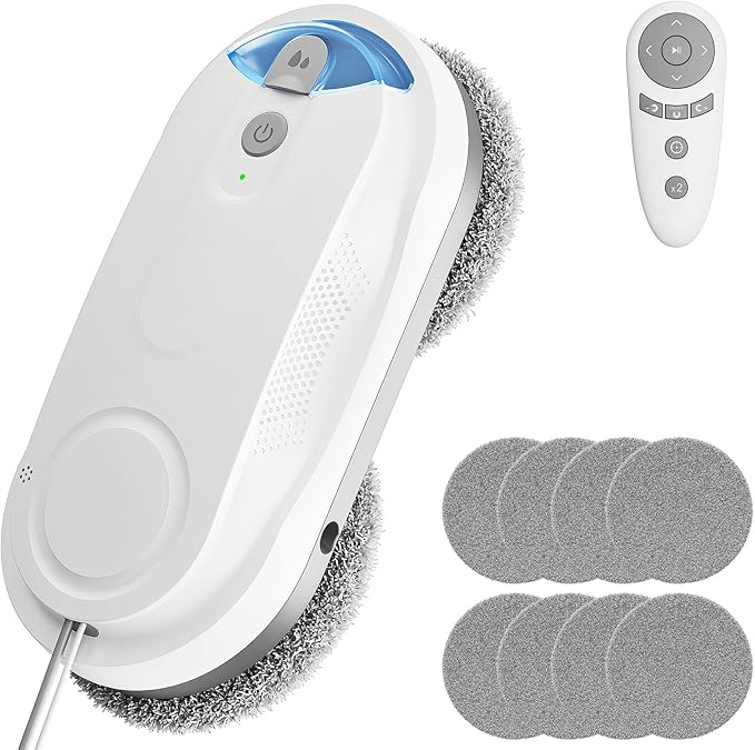 KKI Window Cleaning Robot, Auto Window Cleaner Robot, Dual Spray, Max 3200Pa by Unknown