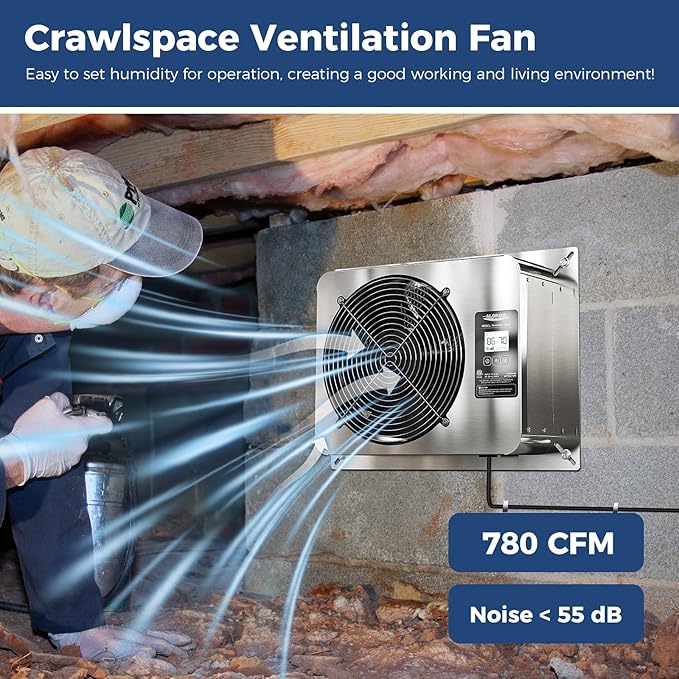 ALORAIR 780 CFM Crawl Space Ventilator Fan - Image 2