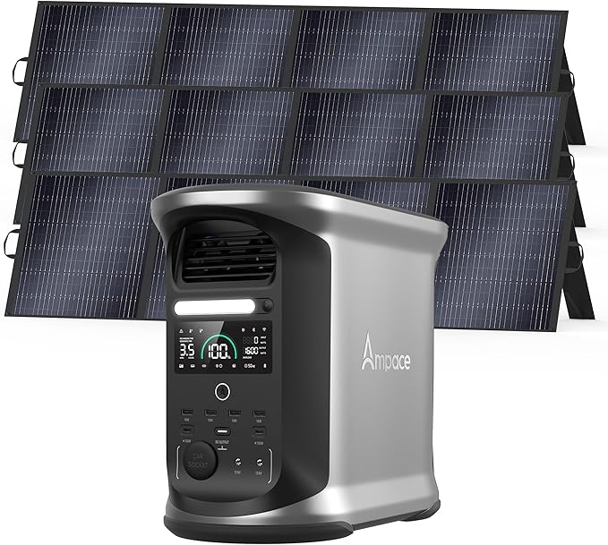 AMPACE Andes 1500 Power Station 2400W Solar Generator by Unknown