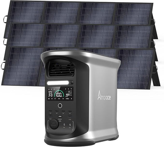AMPACE Andes 1500 Power Station 2400W Solar Generator by Unknown