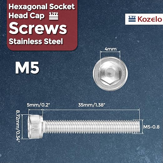 Kozelo 20pcs Socket Head Cap Screws - Image 2